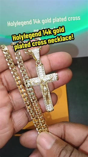 HolyLegend 14k Gold-Plated Cross Necklace: Faith & Style