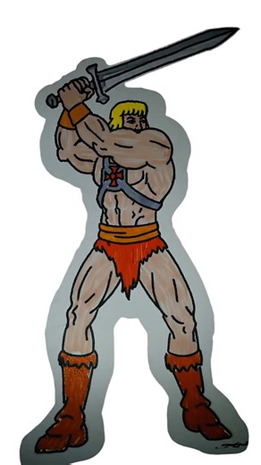he-man drawing comes to life with ai