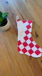 Handmade Red and White Quilt Christmas Stocking: Vintage Patchwork - Etsy
