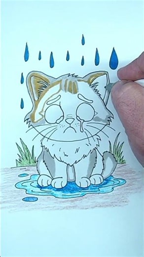 Wait… Why Is This Little Kitten So, So Sad? 🐱💧 #shorts