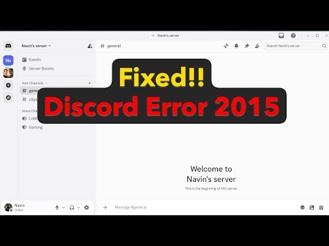 How to fix Discord error 2015