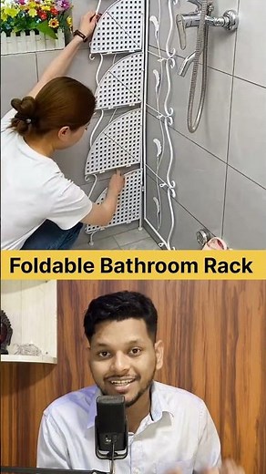 Foldable Bathroom Rack | Corner Rack Design Ideas | Link Description | #bathroom