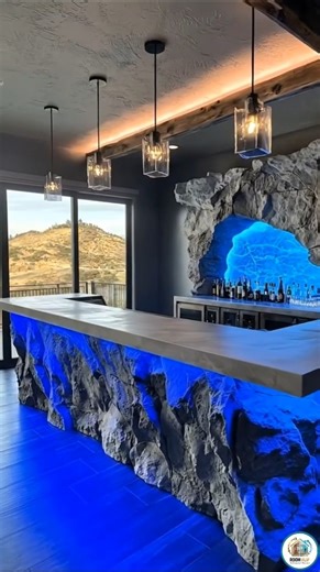 I Built the ULTIMATE Glowing Rock Bar in My Living Room! (Wait for the Reveal 🤯)