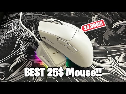 BEST 25$ Gaming Mouse! The Attack Shark x11 wirless mouse with doc (Unboxing & Review)