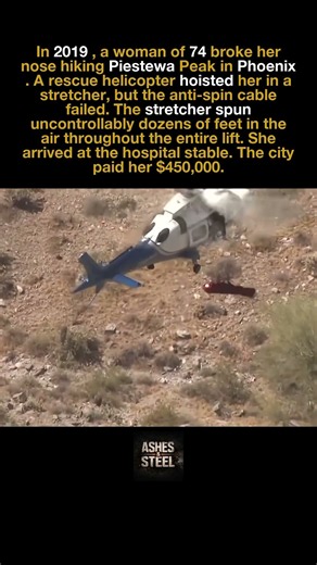 2019 Phoenix helicopter rescue: anti-spin cable fails, stretcher spins wildly