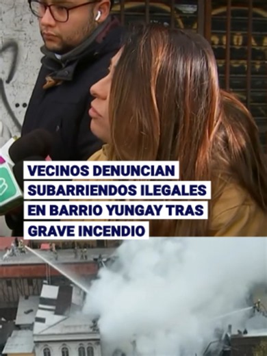 ¿QUÉ OPINAS? 👇👇👇 🔴 Una vecina que lleva 40 años en el barrio Yungay se plantó frente a las cámaras y apuntó directo al dueño de las propiedades de la cuadra, acusando que hace dos años ya se quemó un inmueble suyo y nunca apareció a fiscalizar ni reparar los daños. ☝️ “Todo este incendio lo provocan los subarriendos”, dijo, denunciando que la sobrecarga eléctrica en las casas arrendadas es la raíz del problema. 🚨 El alcalde Mario Desbordes reconoció que el subarriendo ilegal en Santiago es 