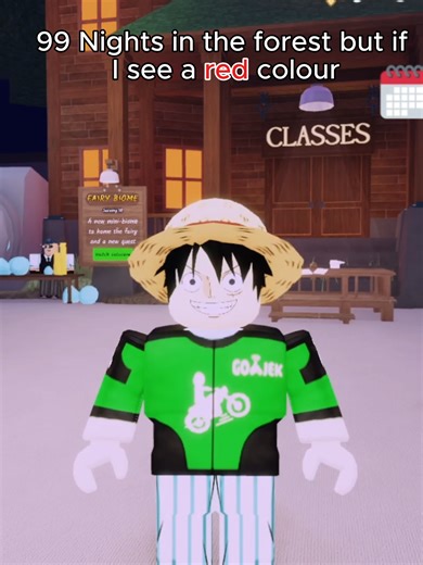 Red Color Challenge in Roblox Gameplay