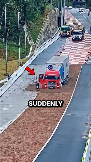 This Emergency Lane Stops A Runaway Truck With No Brakes 😱