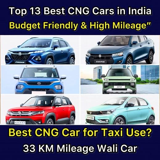 121K views · 2.2K reactions | Top 13 Best CNG Cars | CNG Car for Texi...