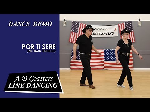 POR TI SERE - Line Dance Demo & Walk Through