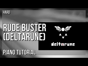 How to play Rude Buster (Deltarune) by Toby Fox on Piano (Tutorial)