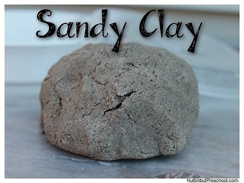 Sandy Clay Dough Recipe - Build a Sand Castle Indoors