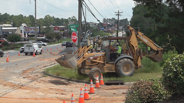 Water main break update in Warner Robins