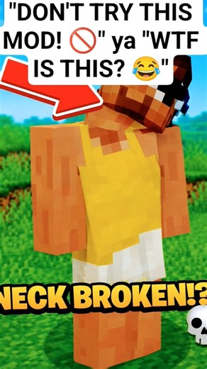 Minecraft but my neck is broken 🤣 (Camera Mod)Bhai ki gardan ko kya hua? 💀 Minecraft ke saste nashe😂