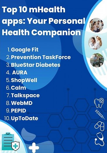 Top 10 mHealth apps Your Personal Health Companion
