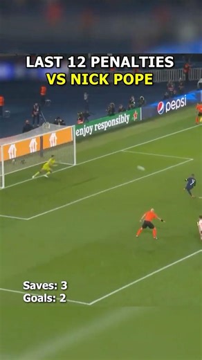 LAST 12 Penalties VS NICK POPE