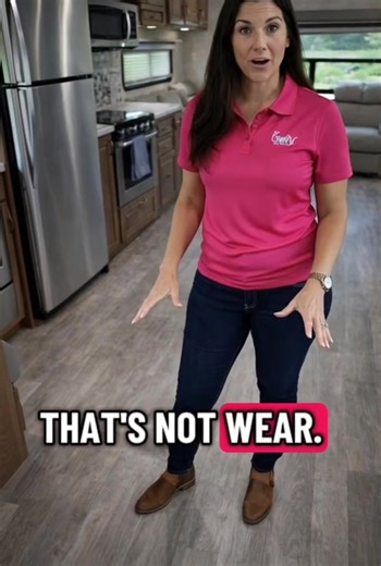 Six second Rv advice ! Soft floors in an RV are not normal wear. They usually mean structural damage from moisture — and buyers miss this during walkthroughs all the time. This is one of the first things I check before trusting an RV. #RVInspection #UsedRV #RVBuyers #RVTips #RVWaterDamage