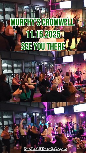 @badhabitbandct is your favorite party bands' favorite party band! Two leading ladies bring Hype, Harmonies, and High Energy Stage Presence! From Chappell Roan to AC/DC and everything in between, jam out to all the songs you know and love! It's getting cold out but things are heating up at @murphys_cromwellct ! Bring your friends and meet new ones! And come camera-ready and say hi to Cindy of @sonobrandlab | Bad Habit