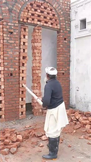 the process of testing the strength of brick buildings