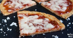 Keto Cauliflower Crust Pizza Low Carb Recipe | KetoVale