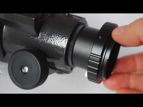 Skywatcher telescope direct SLR camera connection tutorial by Northern Optics