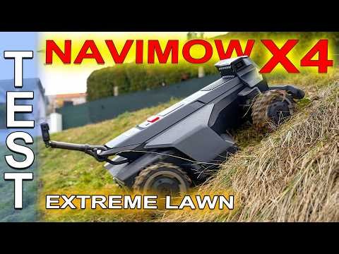 Navimow X4 - 40° slopes, no WIRE, no ANTENNA, honest indepth review
