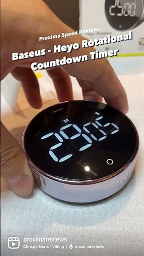 Simple yet very useful! Here is the Baseus Heyo Rotational Countdown timer!