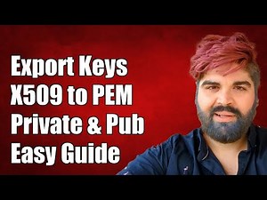 How to Export Private/Public Keys from X509 Certificate to PEM Format