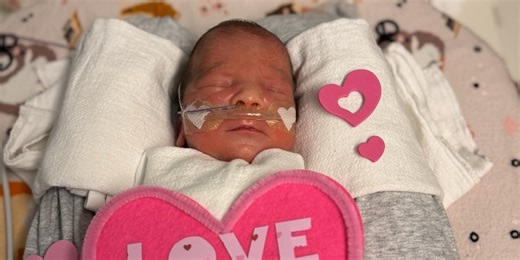Nebraska Medicine makes homemade Valentine’s Day outfits for NICU babies