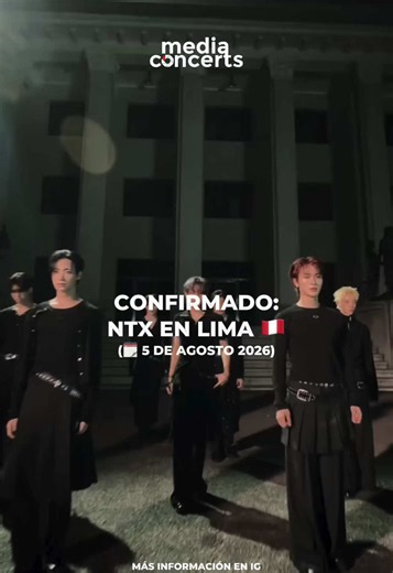 🌟 NTX, grupo de k-pop de Corea del Sur y una de las propuestas más energéticas de la nueva generación, se presentará este 5 de agosto en Lima. 🇵🇪 La noticia ya es oficial y Perú se prepara para una noche llena de coreografías explosivas, visuales impactantes y toda la intensidad del k-pop. NTX llega a Lima con un show que promete hacer vibrar a los fans de principio a fin. ✨🔥 Reconocidos por temas como “Holy Grail” y “Kiss The World”, además de construir rápidamente una sólida base de fans i
