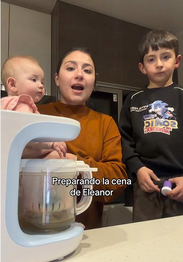 Acompañenos a preparar la cena de Eleanor 🥗🧁 #maternidad #mamajoven #papasjovenes #blw
