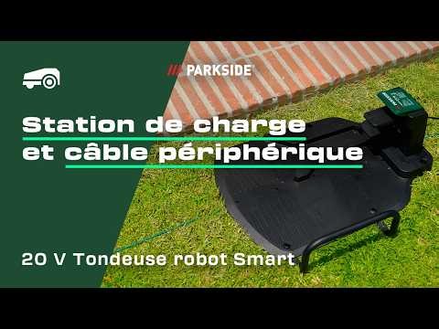 Définir les limites ! Installer base et câble | Robot tondeuse PARKSIDE