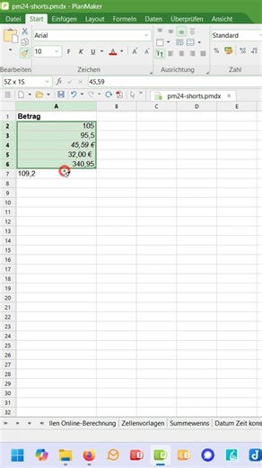 PlanMaker Format übertragen