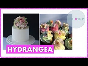 Making Sugar Flowers: Gumpaste Hydrangea, Best Filler flower, Wired and for Cupcakes