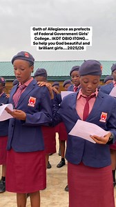 Newly badged prefects 2025/26 session #prefects #fypviralシ #boardingschoollife #fggcioi #queens #greatness #viralvideo #repost # | Ojo Titilope