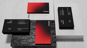 Minimalist Modern Gradient Fire, Business Card Template, Editable Business Card, Canva, Adobe Illustrator, Adobe Photoshop - Etsy Australia