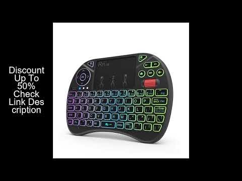 Mini keyboard Rii X8 2.4GHz Wireless keyboard with Touchpad Backlit for PC/Android TV box/IPad