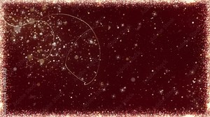Red Christmas Swirls Red Background 4K Loop features a white particle frame with particle swirls animating on and off screen in a dark red atmosphere in a loop.