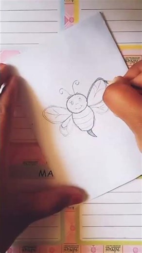 ❤️so cute bee 🐝 drawing #easydrawing