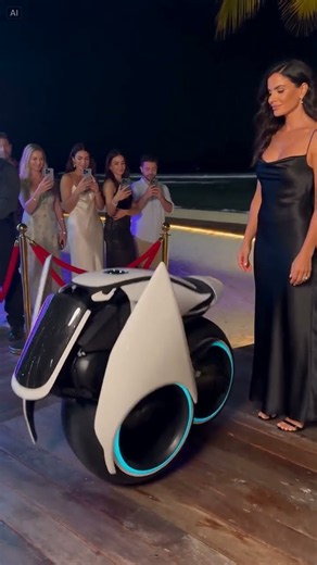 This Motorcycle Turns Into a Suitcase at the Club 🤯 #Shorts