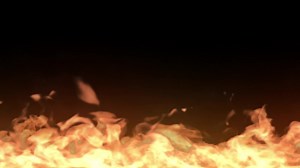 Download Realistic Fire flame loop animation on black background for free