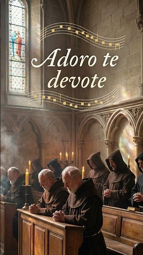 Adoro Te Devote 🕯️ Gregorian Chant #Catholic #GregorianChant #Eucharist #latinprayer #sacredmusic