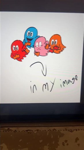 PAC-man ghosts in my design #pacman #cartoonist #pacmanghosts ￼