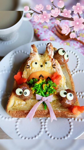 スプーンで作る立体トーストアート