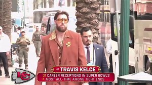 WATCH: Travis Kelce arrives at the Super Bowl 2025