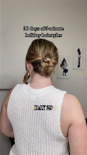 EASY BRAIDED BUN UPDO #updo #hairtutorial #hairtutorials #easyhairstyles #easyupdo