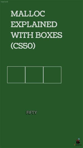 Malloc Explained with Fruit Boxes (CS50 Dynamic Memory) 🔥