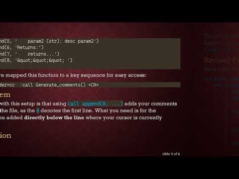 How to Insert Comments Under the Cursor in Vim and Neovim