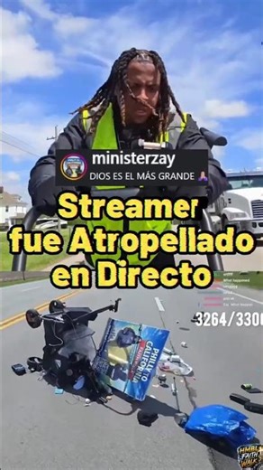 STREAMER FUE ATROPELLADO EN DIRECTO