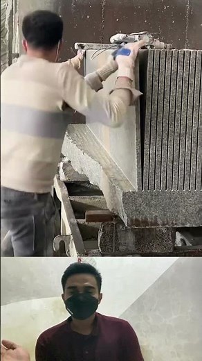 Cutting Granite Slabs – Oddly Satisfying Stone Process